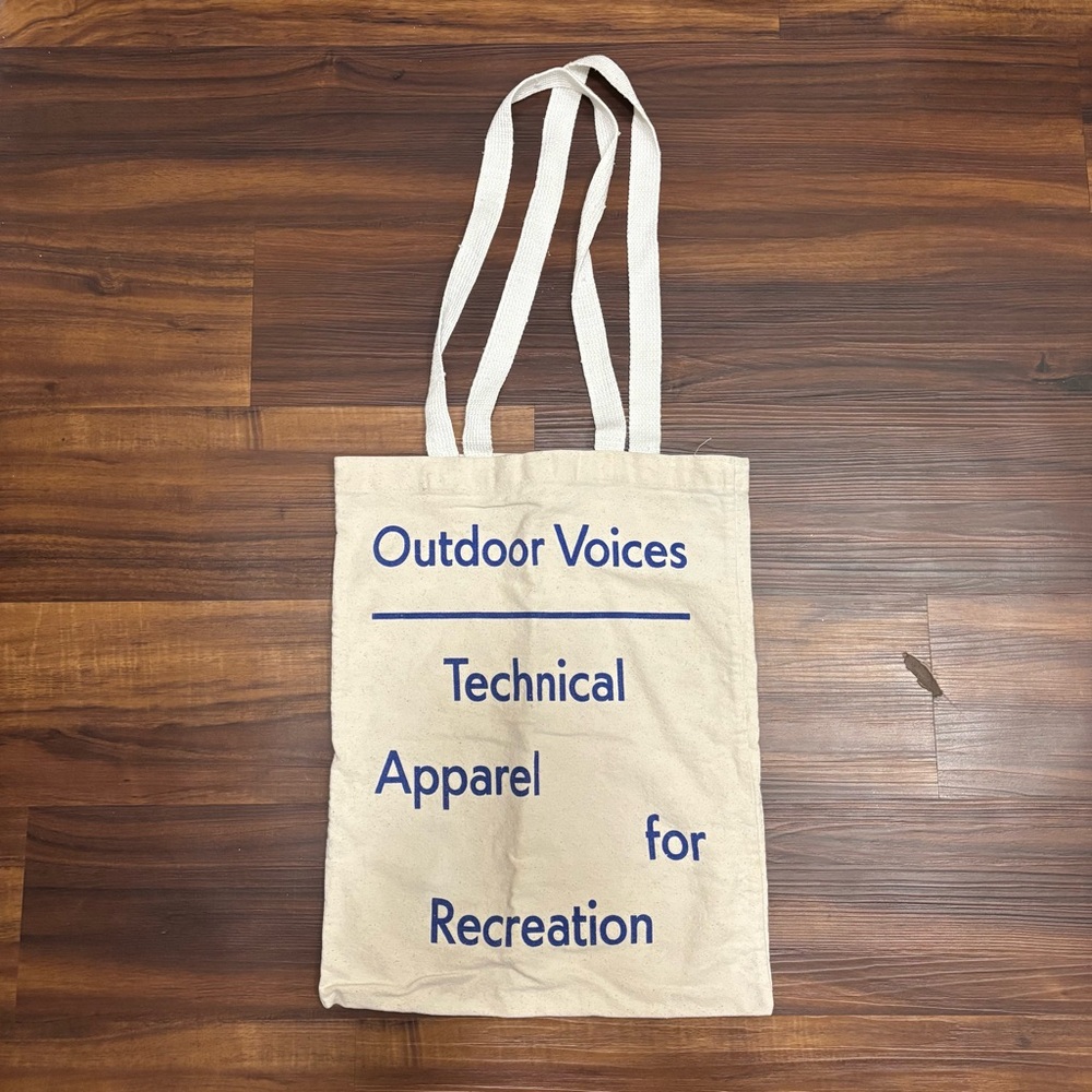 Outdoor Voices Cream Tote Bag